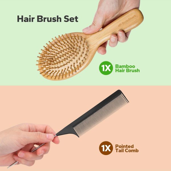 bamboo material pins won’t damage hair